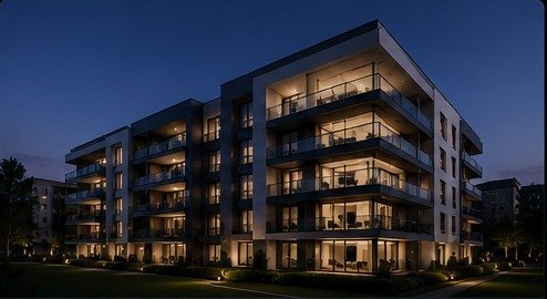 Modern smart residential development