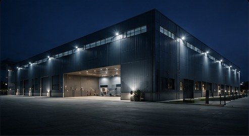 Automated industrial and logistics facility